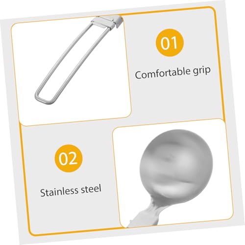 Mipcase Stainless Steel Utensil Set Folding Spoons for Camping Picnic Outdoor Backpack Cutlery - Image 7