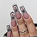 Spiderweb False Nails Halloween Set ABS Long with Water Pipe Design Halloween Party Fraudulent Hoofs Modern French Fashion