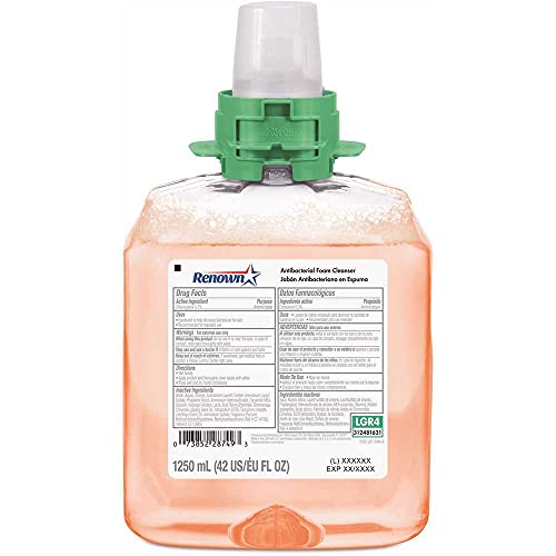 Renown FMX 12 Dispenser Refill 1250 mL Fruit Fragrance Antibacterial Foam Handwash Soap - Pack of 4 image 2