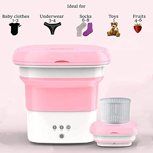 Image of Reyansh-Washing-Machine-Portable-Mini-Foldable-Washer-and-Spin-Dryer-Small-Foldable-Bucket-Washer-for-Camping-RV-Travel-Small-Spaces-Lightweight-and-Easy-to-Carry. (1.6 KG)