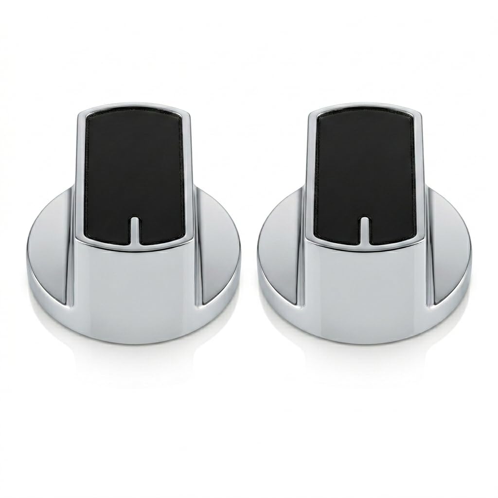 Everflame Gas Stove Knobs - Shiny Chrome (Pack of 3) -9