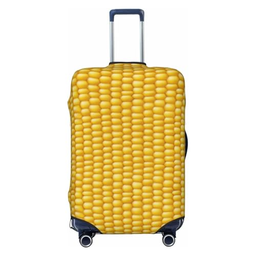 Corn Cob Luggage Cover, Protective Washable Suitcase Cover - Travel High Elastic Fibers Suitcase Protector Fits Large, Black