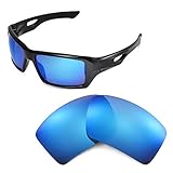 Walleva Replacement Lenses for Oakley Eyepatch 2 Sunglasses -Multiple Options (Ice Blue - Polarized)