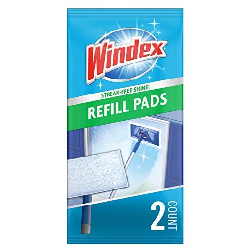 Windex Outdoor All-in-One Glass Cleaning Tool Refill Pads, 2 ct