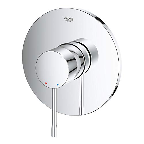 GROHE Essence, Duscharmatur Unterputz (Wasserhahn für die Dusche, ohne Umstellung, Einhebel-Mischbatterie aus Metall mit langlebiger Oberfläche, Installation mit Rapido SmartBox), chrom, 24057001
