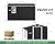 Jocisland 10.6x10.3x6.3 FT Galvanized Metal Storage Shed with Open Firewood Bay, Sliding Doors & Ramp, 2 Windows & Vents, Weather-Resistant Outdoor Tool/Garden Shed, Dark Grey/White