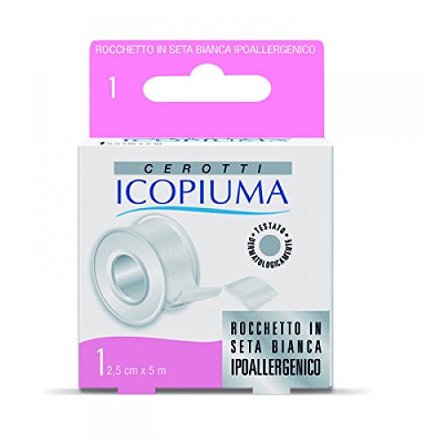 Icopiuma Cerotto In Rocchetto Seta Bianco 2,5 cmx 5 m