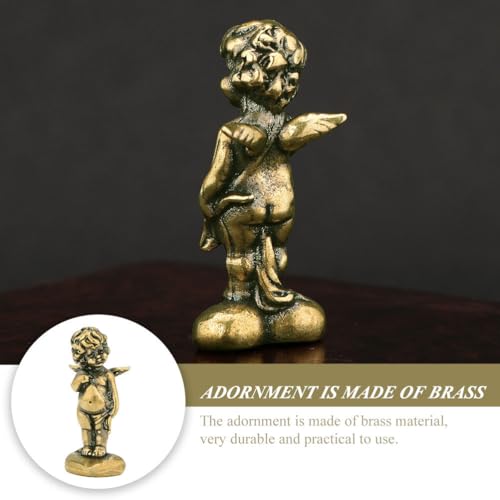 Figura de Cupido en Latón para Decoración Hogar miniatura 3