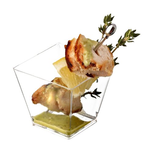 EMI Yoshi Small Wonders Notion Cube Portion Cup Clear, Plastic, 2 oz, 200/Case