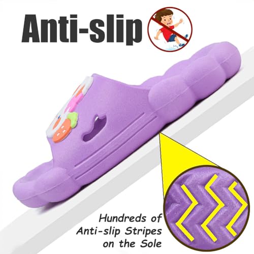 Bunny Kids slides, Girls Slides Non-slip Summer Beach Pool Shoes Toddler Cartoon Slide Sandals Indoor& Outdoor Garden Slippers Shower Shoes2