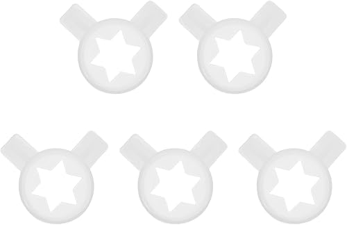 Homoyoyo 5 piezas de repuesto para máquina de helados, boquillas de máquina de helados, kit de boquillas dispensadoras suaves en forma de estrella