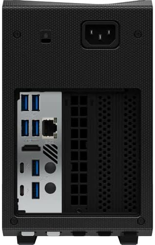 Wara view of the Intel NUC 12 Extreme Kit, displaying various connectivity ports.