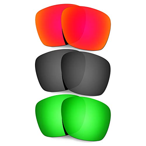 Lentille pour Oakley TwoFace XL OO9350 avec verre renforcé anti-rayures vert