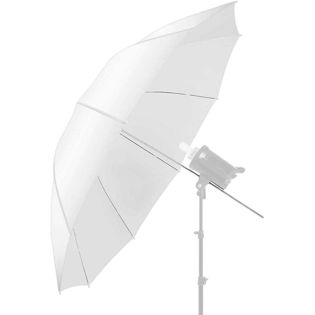 Photo Studio - Parapluie Souple Blanc translucide de 109 cm - Réfléchissant - pour Studio vidéo et séance Photo