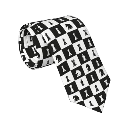 Plaid Chess Pieces Novelty Necktie