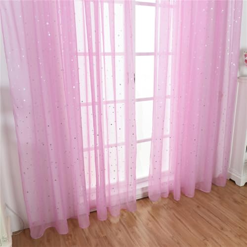 Visillo de ventana rosa con acabado textil de alta durabilidad 5