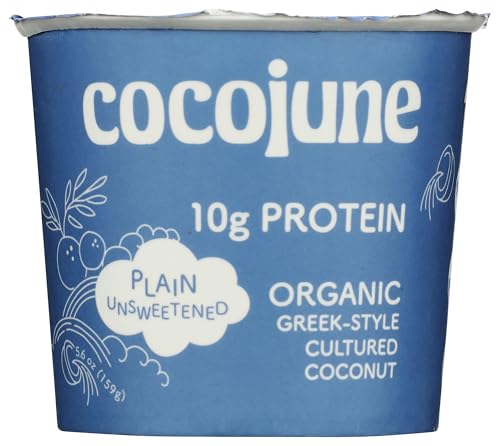 Cocojune, Organic Plain Protein Coconut Yogurt, 5.6 Ounce