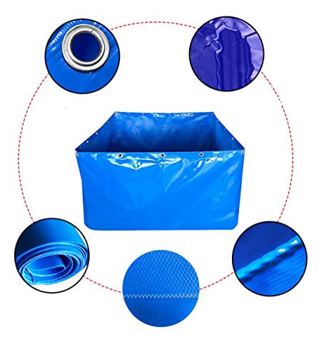 Lagoa de peixes de lona acima do solo, reservatório de lagoa de peixes de lona, tanque de armazename