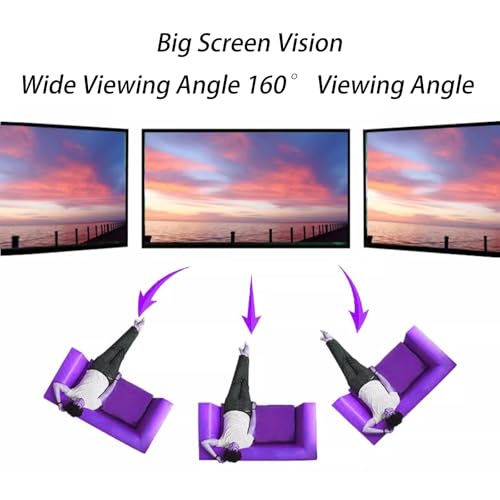 Pantalla portátil de proyector de escritorio 40 pulgadas 4:3 con funda de almacenamiento miniatura 6