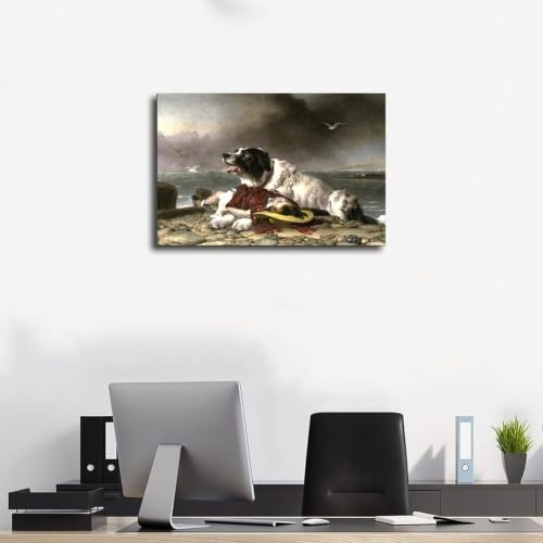 Impression toile Edwin Landseer Saved tableau cadre haut de gamme