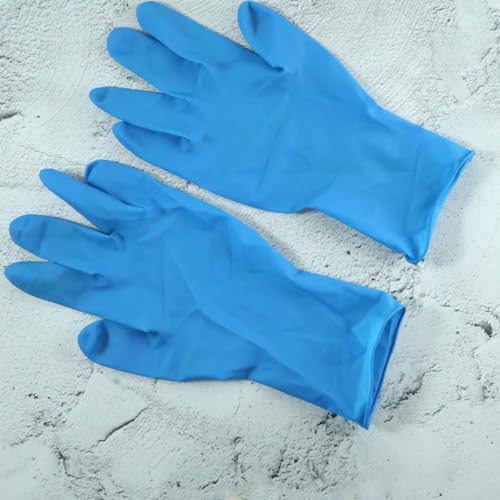 Image of R.O.H.C ROHC Dishwashing Hand Gloves Non Scratch Wire, Waterproof Home Kitchen Utensils Cleaning Gloves for Washing Dish Easy Rinsing, Reusable Cleans Dishes Pots, Pans, Sinks (BLUE)