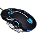 Sades S7 Wired Gaming Mouse,4 Adjustable DPI Levels,6 Circular & Breathing LED Light, 6 Buttons,Flash Wing for MAC&PC(Black)