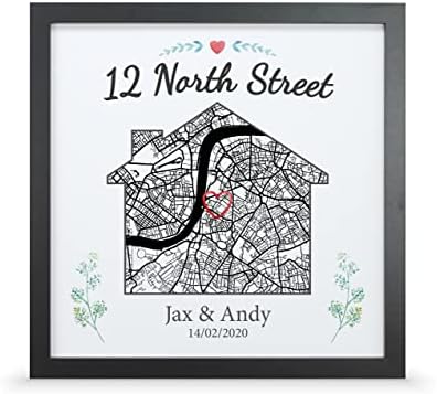 Personalised house warming map gift | New home present