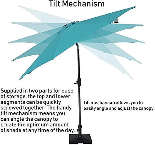 Parasol de jardin pour ombrager une table de repas extérieure