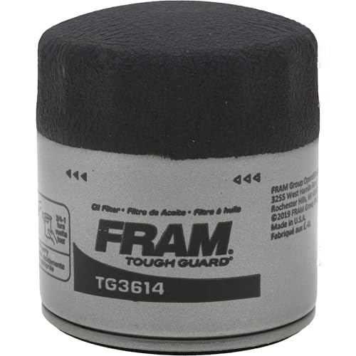 Image of FRAM TG+ Replacement Oil Filter TG3614P, Designed for Interval Full-Flow Changes Lasting Up to 15K Miles for Select Vehicle Model Years