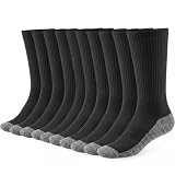 Wamicu 10 Paar Socken Herren Wandersocken Crew Sportsocken Gepolstert 43-46