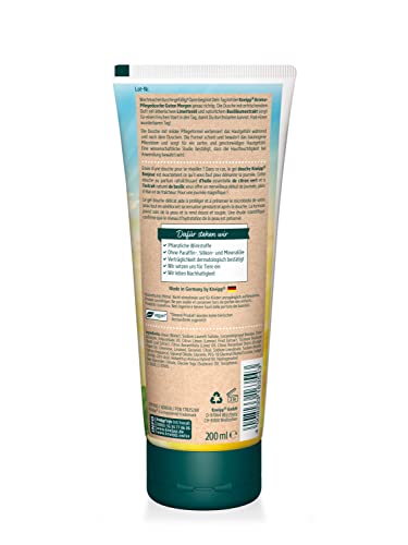 Duschgel ohne Mikroplastik von Kneipp mit Limettenöl und Basilikum