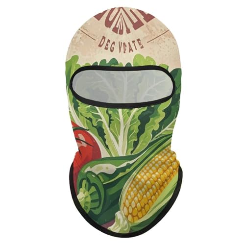 Balaclava vintage para verduras, máscara facial para hombres y mujeres, protección solar, transpirable, máscara de cabeza completa para senderismo, ciclismo, carrera y conducción miniatura 7