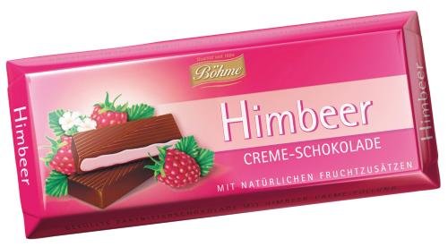 Böhme Himbeer Creme Schokolade, 10-er Pack (10 x 100 g)