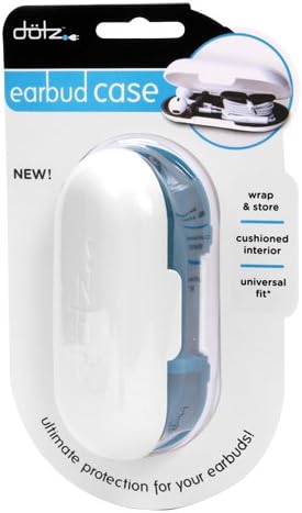Dotz Earbud Case, Protection and Storage for Earbuds, Including Wireless Earbuds, Blue (EBC38M-CBL)