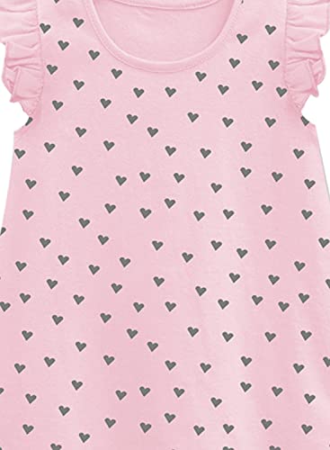 Image of A.T.U.N. (All Things UBER Nice) Girl's Polyester Regular Fit Solid Round Neck Knee Length Regular Top