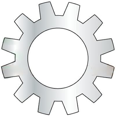 M4 External Tooth Lock Washers/Steel/Zinc / DIN6797A / Outer Diameter: 7.64-8 mm/Thickness: 1 mm (Carton: 10,000 pcs)