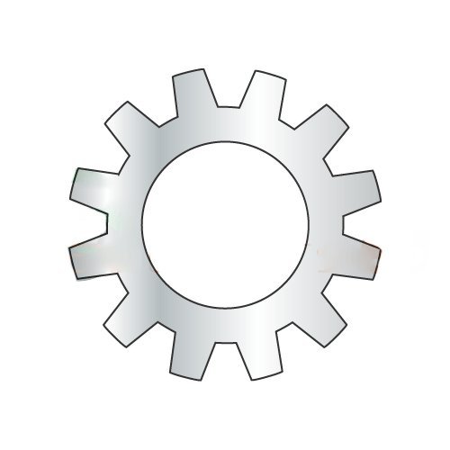 M5 External Tooth Lock Washers/Steel/Zinc / DIN6797A / Outer Diameter: 9.6-10 mm/Thickness: 1.2 mm (Carton: 7,000 pcs)