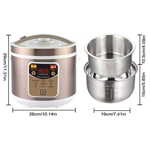 ZHGUOCHFYJ Digitale Reiskocher Dampfgarer Multi Programmierbare 5L Low Removal Zucker Grain-Maschine, 24-Stunden-Preset… – Bild 3