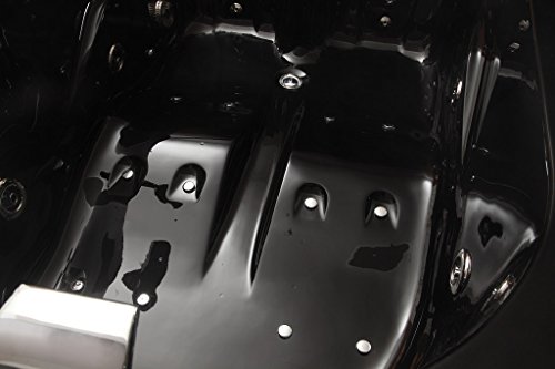 2 Person Whirlpool Massage Hydrotherapy Black Corner Bathtub Tub With Bluetooth, Free Remote Control And Inline Water Heater #TOP2