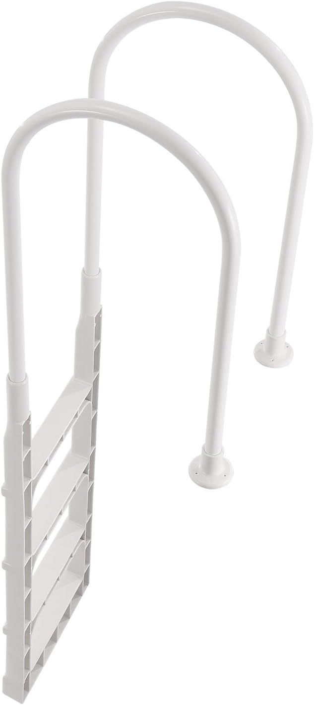 Escalera para piscina 4 peldaños con doble pasamanos miniatura 9
