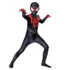 Pianocean kids Hero Spider Costume, 3D Print Spider Jumpsuit, Bodysuit Costume with Mask, Halloween Cosplay Masquerade Costumes, Party Fancy Dress Jumpsuit