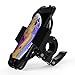 Produktbild Handyhalterung Fahrrad,360° Drehbarer Handyhalter Motorrad, Universal Silikon Fahrrad Motorrad Lenkerhalterung für iPhone Xr/Xs Max/X/8/7 Plus, Samsung Galaxy S10 Plus/S10/S10e/Note 9/8 usw