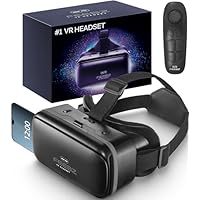 FEEBZ 3D VR Headset for Kids 2.0 + Android Remote - for iPhone & Android Phones | with 3D VR Videos & Apps Links | Virtual Reality Goggles Set for Beginners