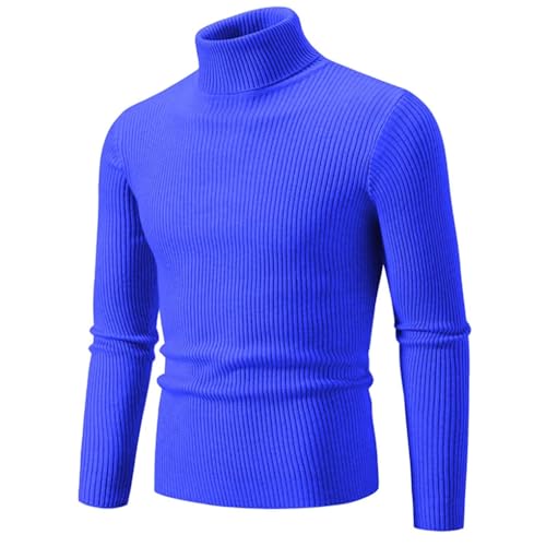 Men's Pullover Sweaters High Neck Long Sleeve Knitted Warm Casual Sweater Tops4