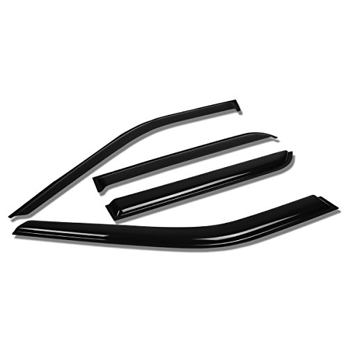 Auto Dynasty 4Pcs Tape-On Window Visor Deflector Rain Guard Compatible with 2013-2016 Ford Escape, Acrylic