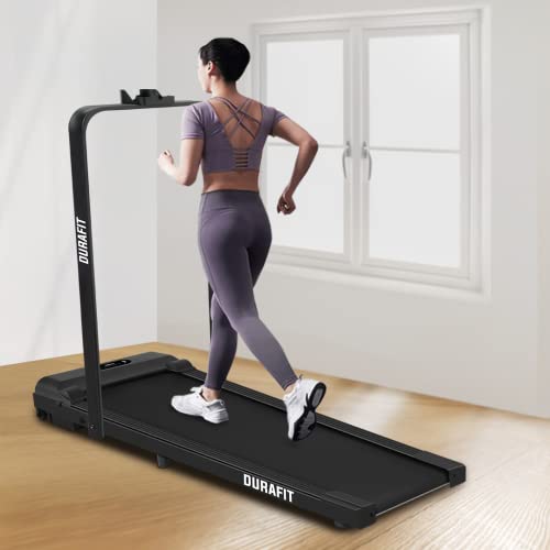 Durafit Compact 2.5 HP Peak DC Motor Treadmill with Max Speed 8 K...