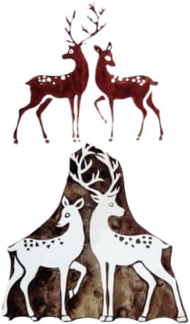 Handcrafted Wooden Block Stamps - Deer Design Set of 1 Piece