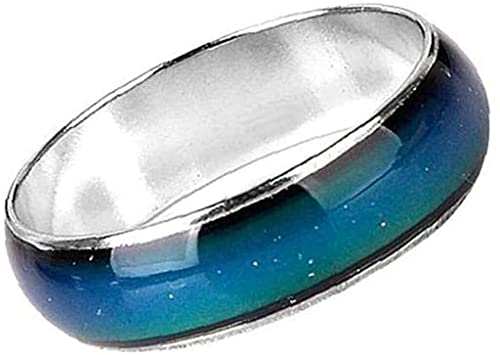 Anillo mágico de aleación que cambia de color, joyería práctica