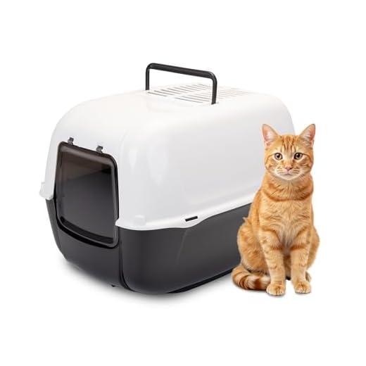 Ferplast Maison de Toilette Prima pour Chat 52,5 X 39,5 X H 38 cm Noir