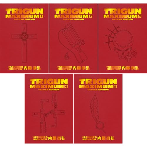 Trigun Maximum Manga Collection Volumes 1-5 par Yasuhiro Nightow en coffret de 5 livres